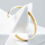 VAXD Gold and Steel Open Cuff Bangle