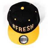 The Original #FRESH Gold Snapback Hat by Designer, Fitness Model, and Bodybuilding Coach Maxwell Alexander – Gifts for Him – 2021 Holiday Season Gift Ideas
